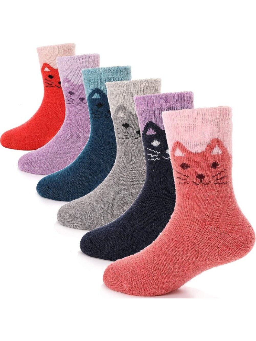 Cozy Kids Merino Wool Hiking Socks for Toddlers - Warm Crew Boot Socks